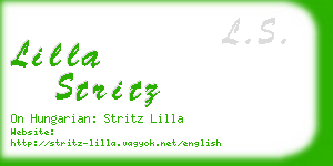 lilla stritz business card